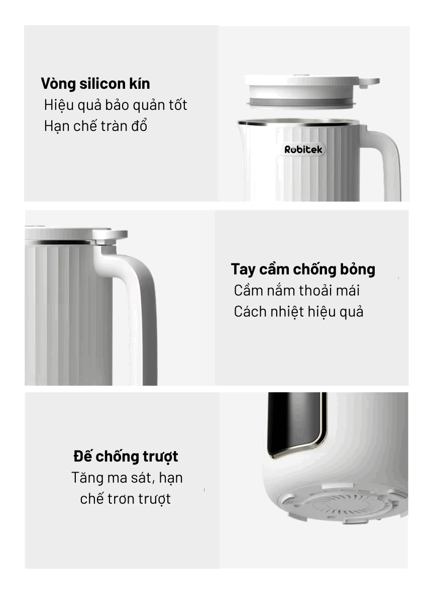 MÁY LÀM SỮA HẠT ROBITEK RCB15 – TỰ ĐỘNG ĐA CHỨC NĂNG